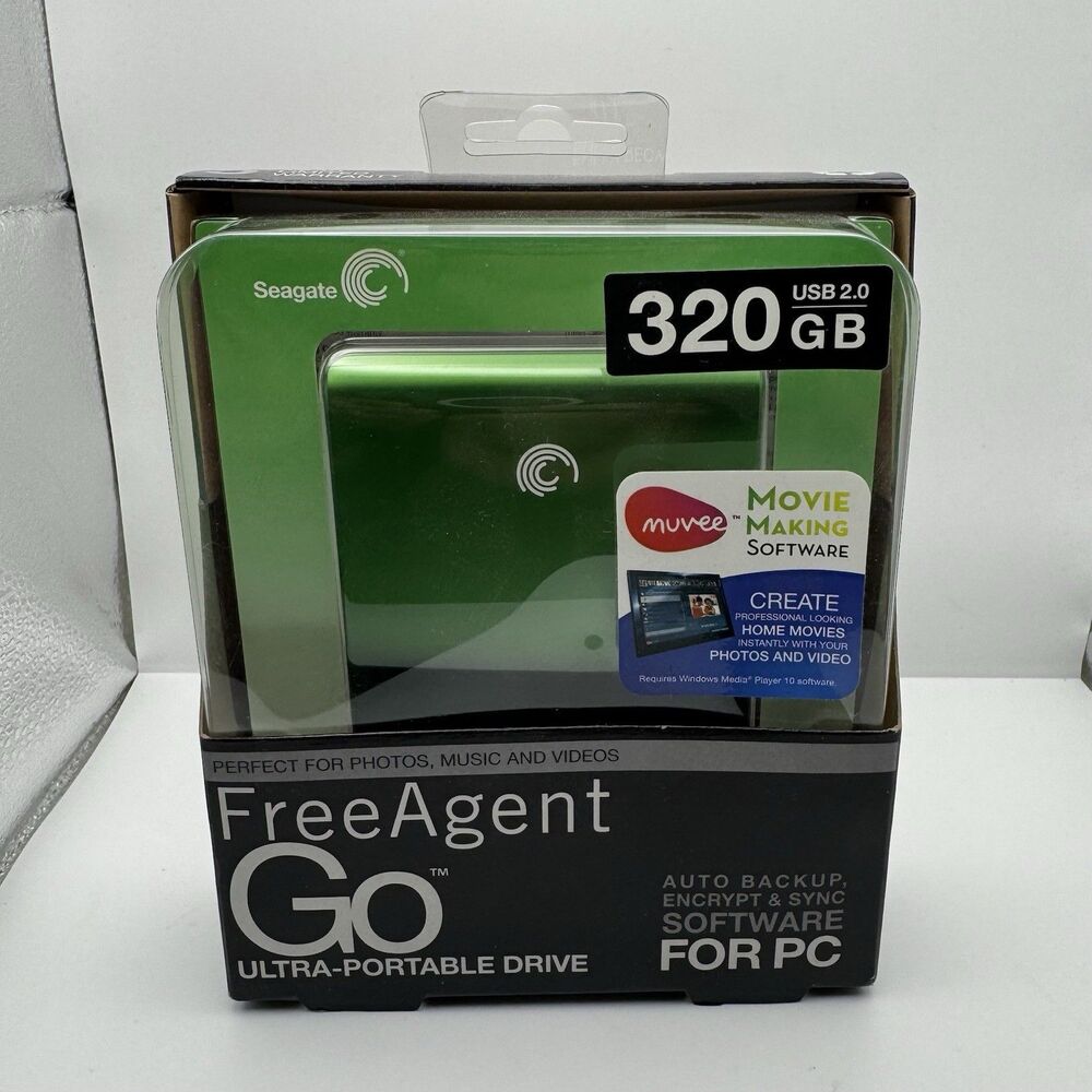 SEAGATE 320GB FREEAGENT GO USB 2.0 HARD DRIVE Portable Drive